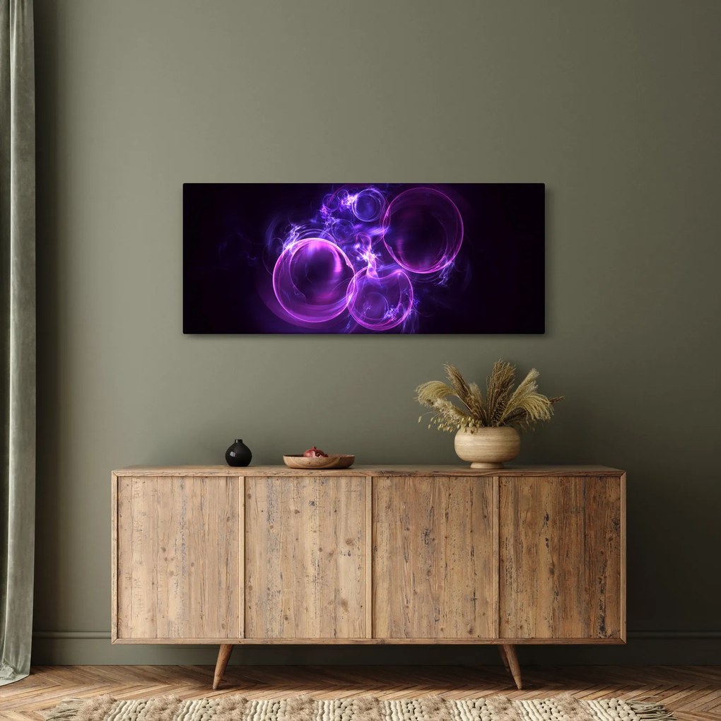 Tablou abstract cu bulbuci (120x50 cm)