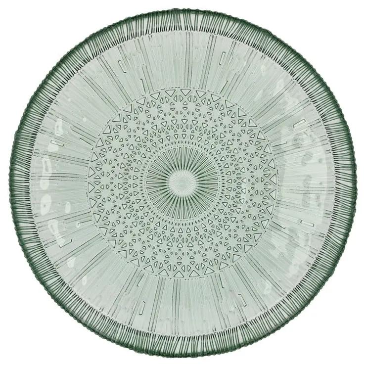 Platou verde din sticlă ø 30 cm Kusintha – Bitz