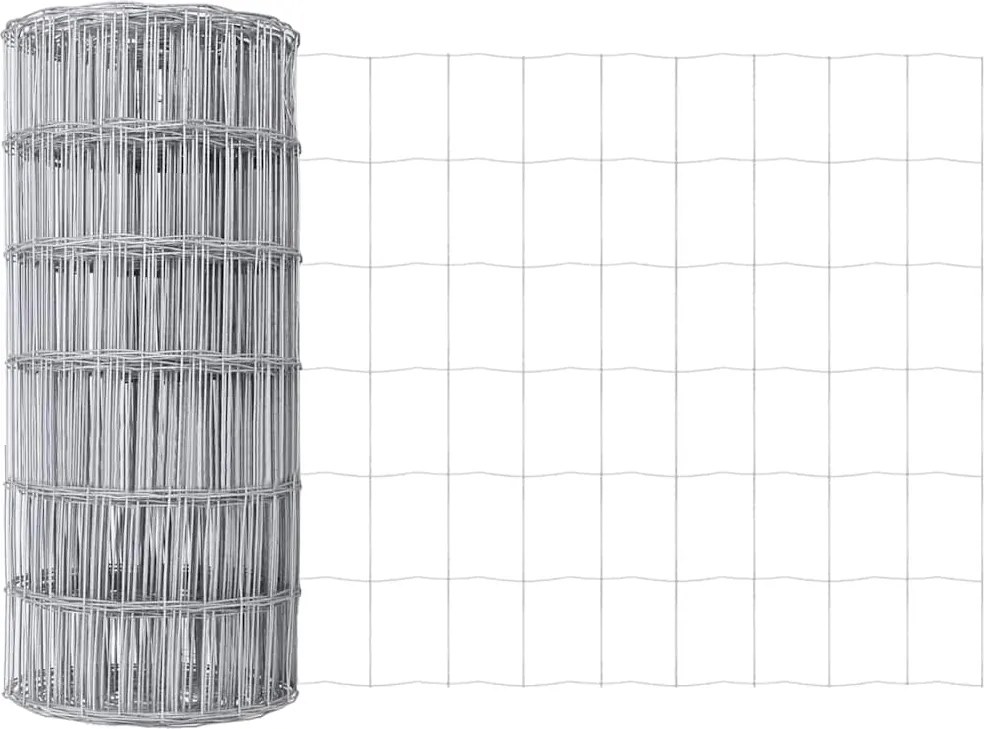vidaXL Gard Euro 0,6 x 50 m Fier acoperit cu PVC