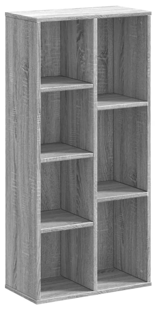 852794 vidaXL Bibliotecă, gri sonoma, 50x25x105 cm, lemn prelucrat