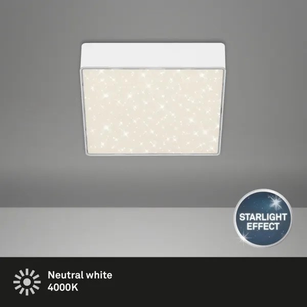 Plafonieră LED Briloner 7076-416 STAR SKY LED/11W/230V 15x15 cm alb