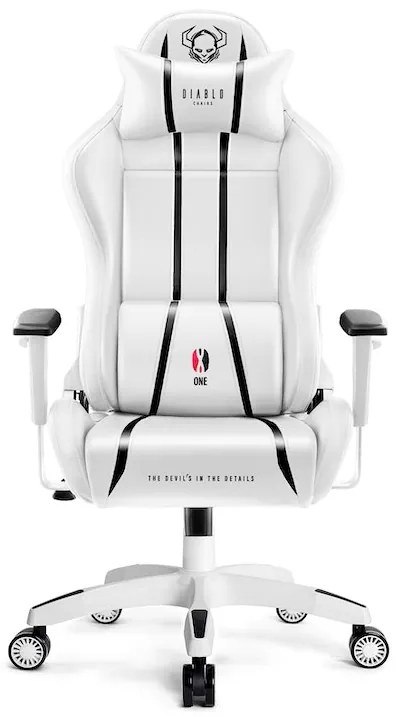 Scaun De Gaming Diablo X-One 2.0 Normal Size: Alb-Negru Diablochairs