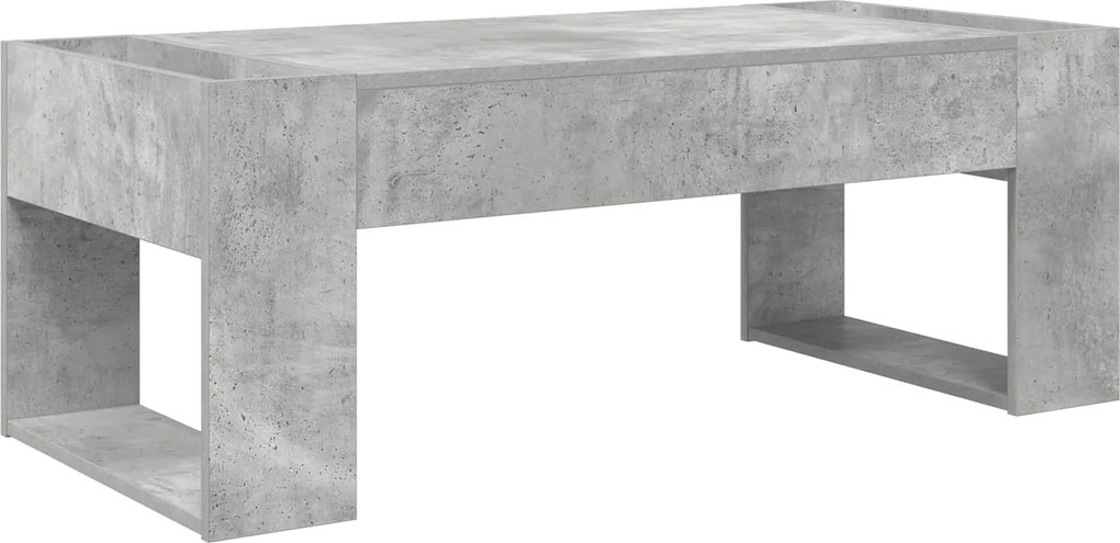 vidaXL Masă de cafea Gri din beton 110 x 50 x 41 cm Lemn compozit