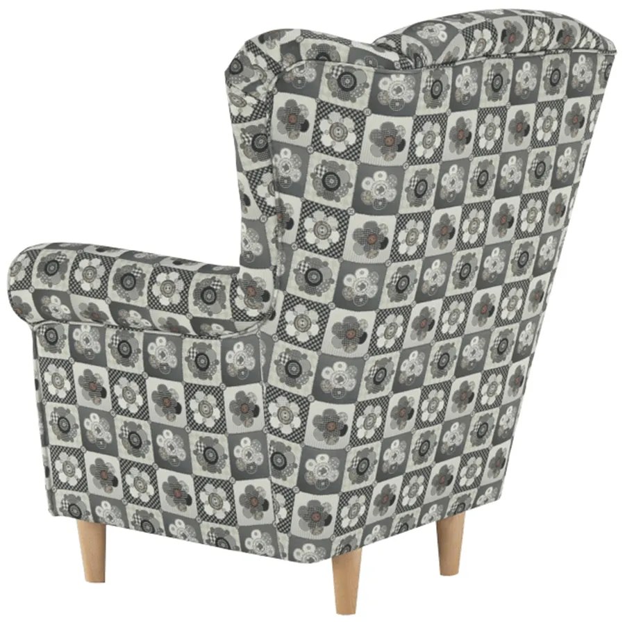 Fotoliu cu urechi Charlie patchwork N1. 788986
