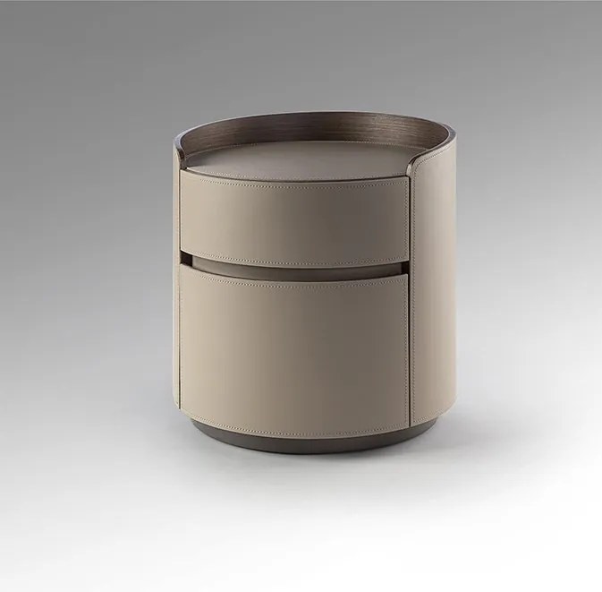 Noptiera rotunda cu 2 sertare Cirze