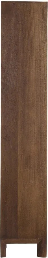 Bibliotecă în culoare naturală din lemn masiv de mango 95x190 cm Sondrio – Light &amp; Living