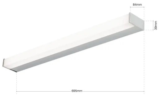 Aplică LED pentru oglindă Orion Soff 3-482 MARILYN LED/17W/230V 69,5 cm crom lucios