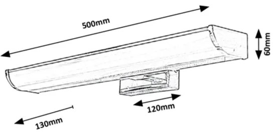 Aplică LED pentru oglindă de baie Rabalux LED/7,5W/230V IP44