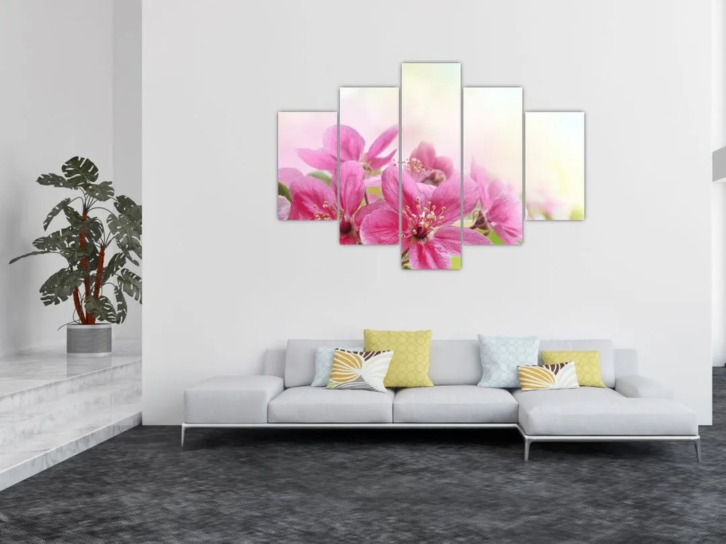 Tablou - Flori roz (150x105 cm)