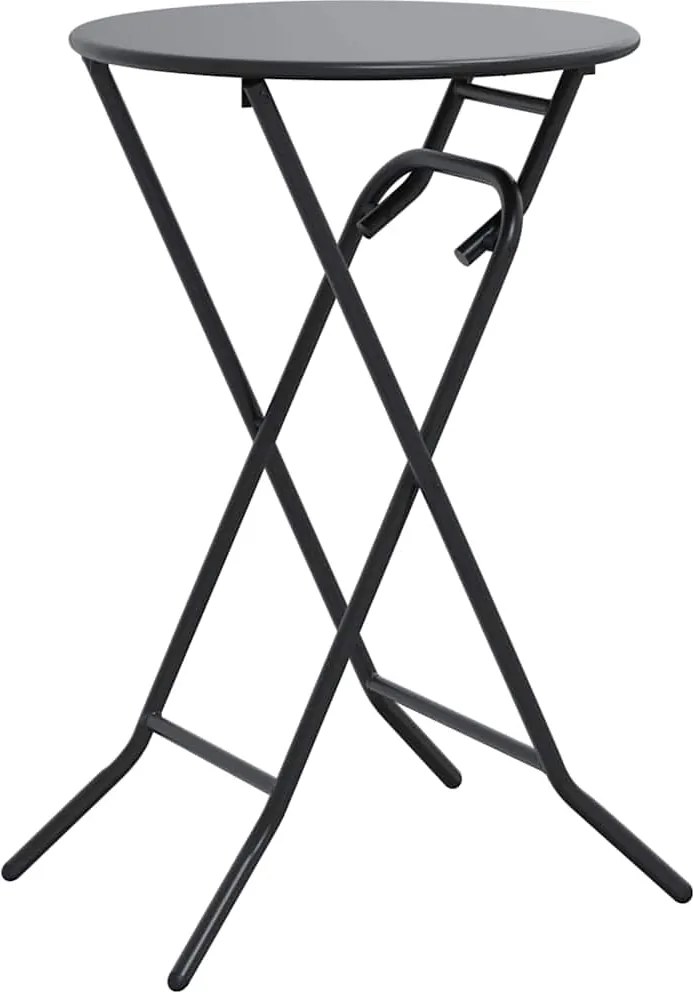 vidaXL Masă de Grădină Antracit 50 x 50 x 72 cm Metal