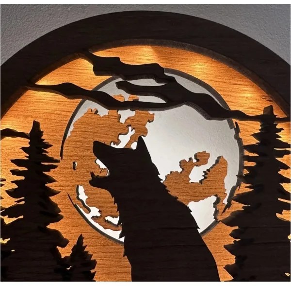 Li-Go 23574/DUB2 - Lampă LED decorativă de masă reglabilă, LED/12W/230V, 20x22 cm, stejar