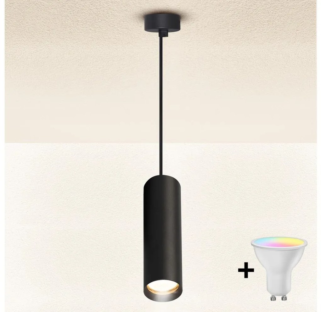 Brilagi - Lustră LED dimmabilă pe cablu SELE 1xGU10/6,5W/230V neagră