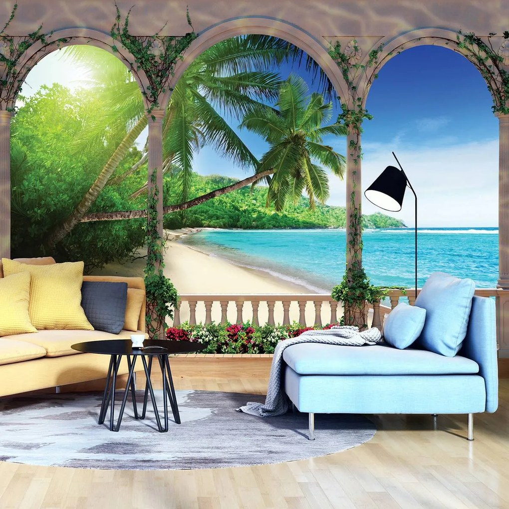 Fototapet - Arcada - Paradisul tropical (152,5x104 cm)