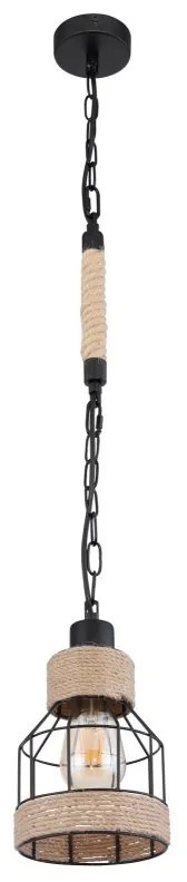 Pendul design modern Halia negru, maro 14cm