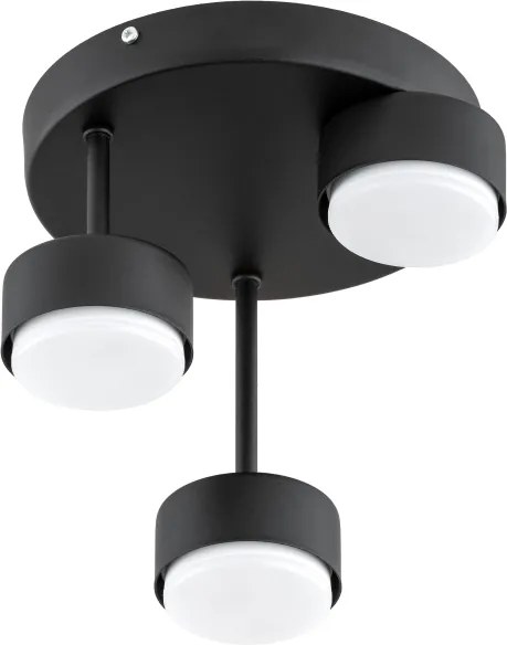 Brilagi - Lustra aplicată LED RGB dimabilă MONO 3xGX53/14W/230V Wi-Fi Tuya neagră