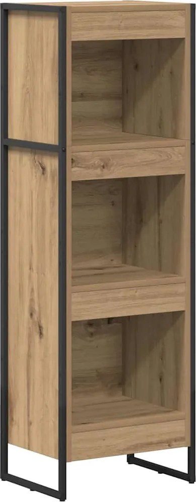 vidaXL Dulap pentru cărți Stejar artizanal 80 x 30 x 155 cm