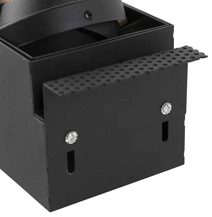 Spot integrat negru GU10 AR70 fără rama 2 lumini - Oneon