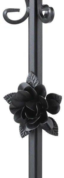 Suport de flori 95x39 cm negru