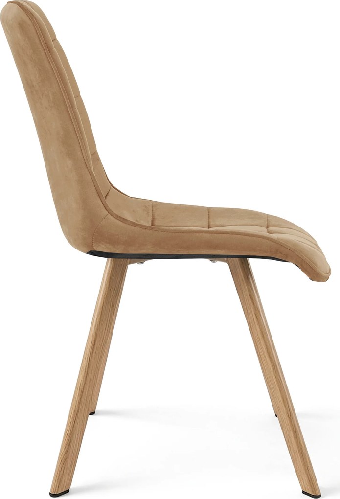 Scaun de dining CIEZA VELVET, maro