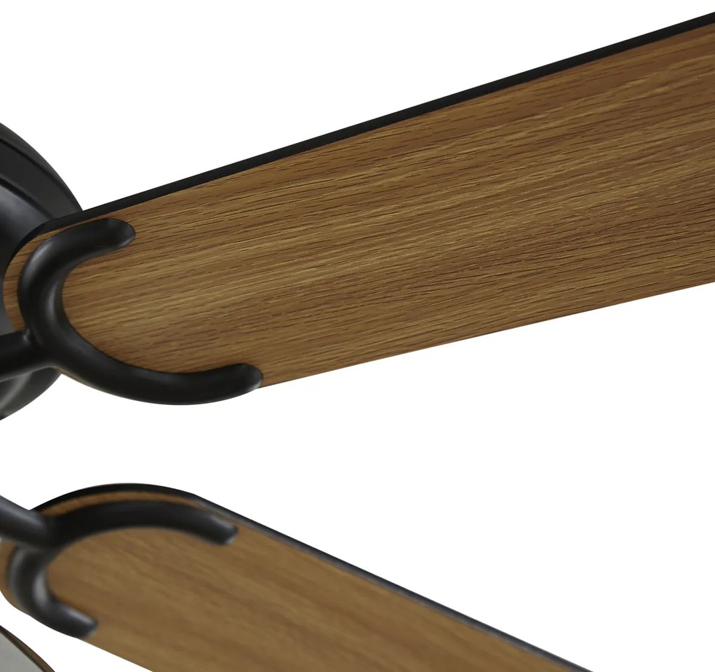 Ventilator de tavan negru 107,5 cm cu comutator cu lanț - Mistral Busa