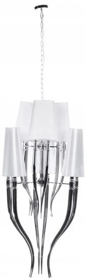 Azzardo AZ0173 - Lustră pe lanț DIABLO 12xE14/11W/230V alb