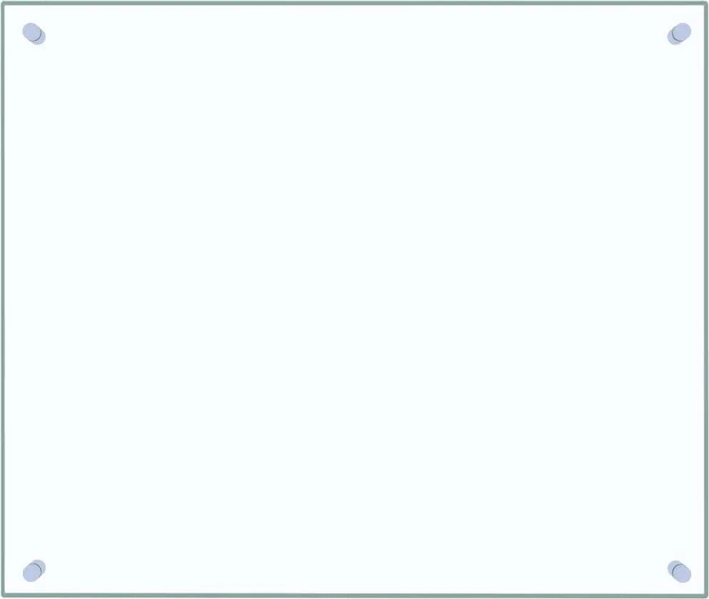 vidaXL Panou antistropi bucătărie transparent 70x60 cm sticlă securiz.