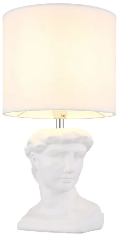 Lampa de masa ceramica alba HERMES