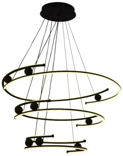 Lustră LED dimabilă pe cablu LED/170W/230V 3000-6500K + telecomandă