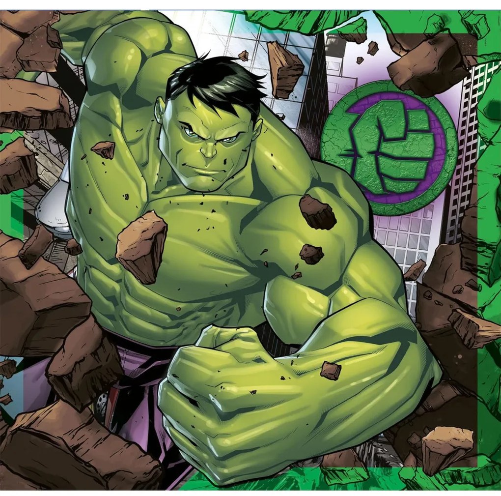 Avengers Superheroes Puzzle Clementoni de 3x48 piese