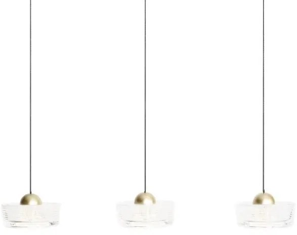 Lustra LED suspendata design decorativ Lipari 3L liniar