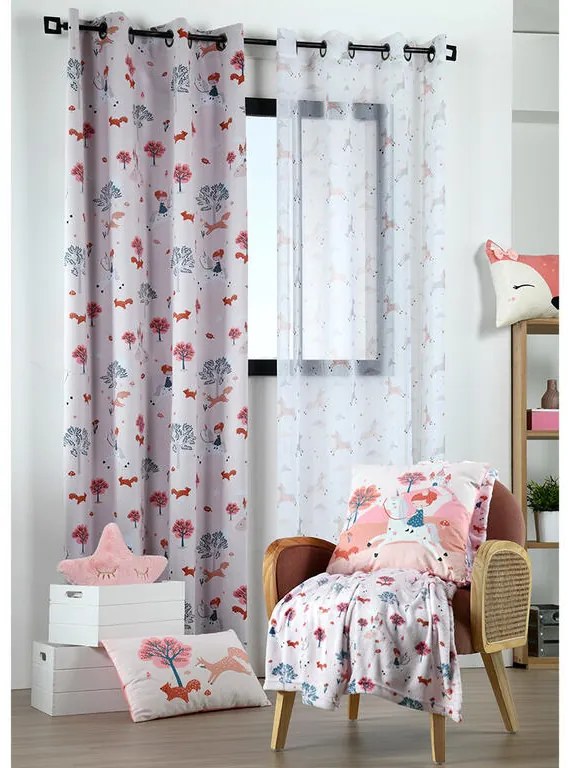 Draperie BLACKOUT UNICORN, roz deschis, 140 x 260 cm set 2 buc