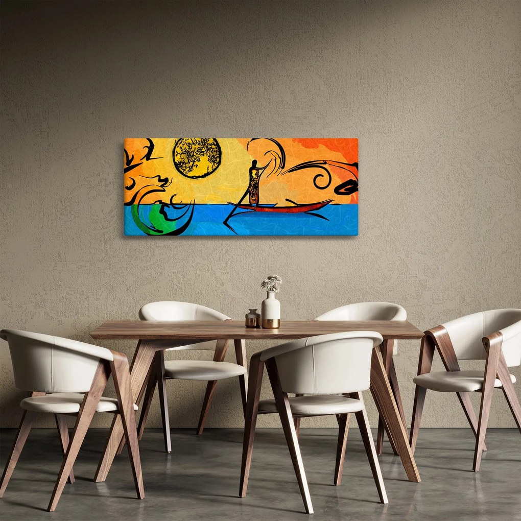 Tablou cu pictură străveche (120x50 cm)