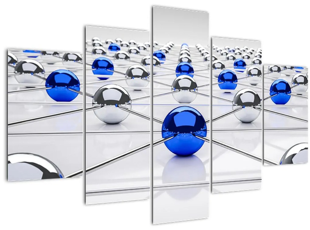 Tablou cu caii legați (150x105 cm)