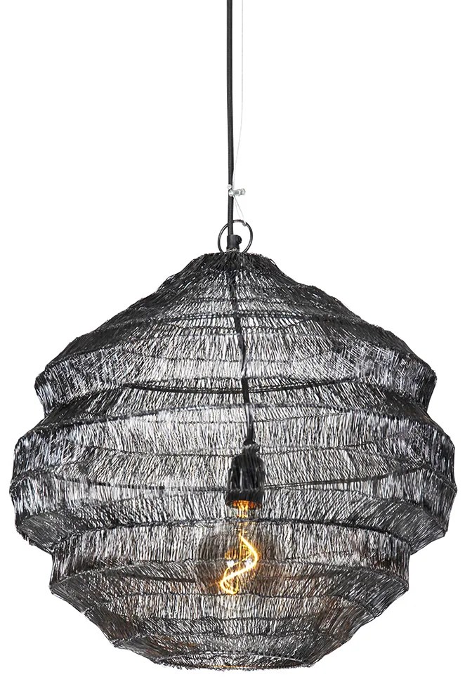 Lampă suspendată orientală neagră 45 cm x 40 cm - Vadi