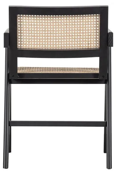 Scaun dining negru din lemn de pin Gunn – WOOOD