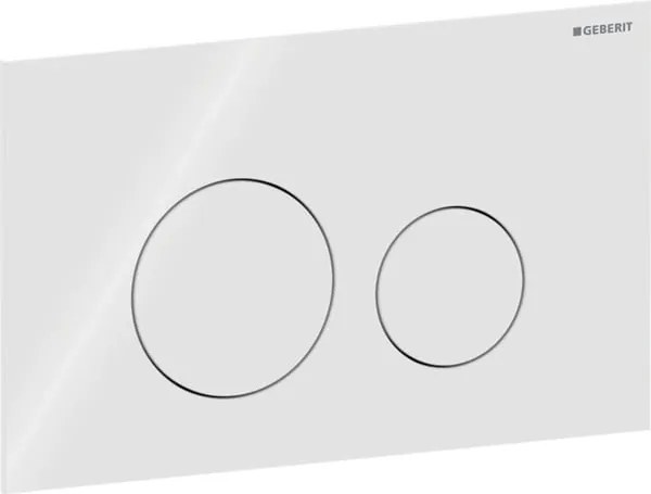 Clapeta actionare dubla rezervor wc ,sticla alba, Geberit Sigma40 Sticla alba