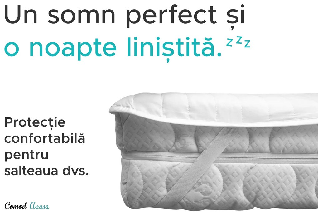 Protectie saltea impermeabila MATLASATA pentru patut 70 x 140 cm