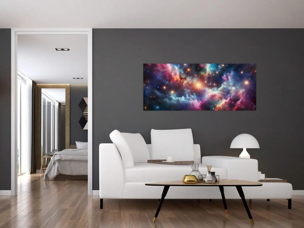 Tablou - Univers întunecat (120x50 cm)