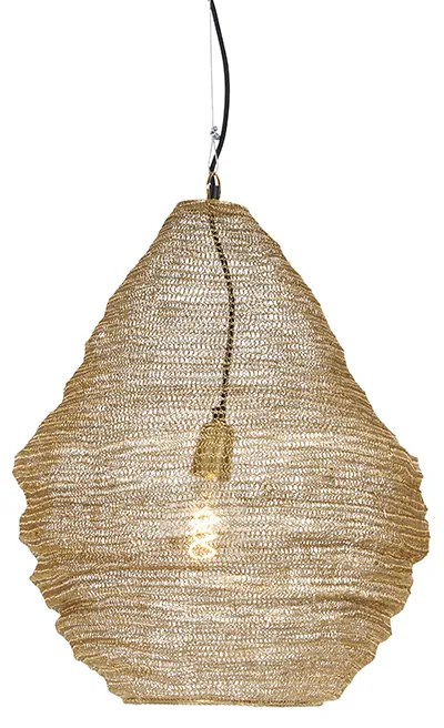Lampă suspendată orientală aurie 45 cm - Nidum L