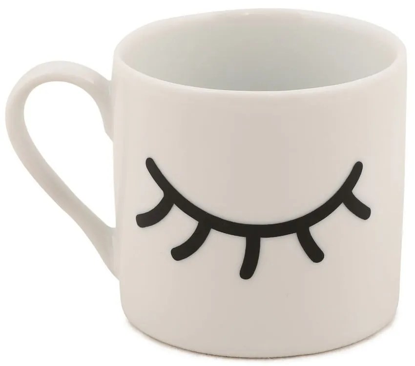 Set 2 cești cu farfurioară Kütahya Porselen Eyes, 90 ml