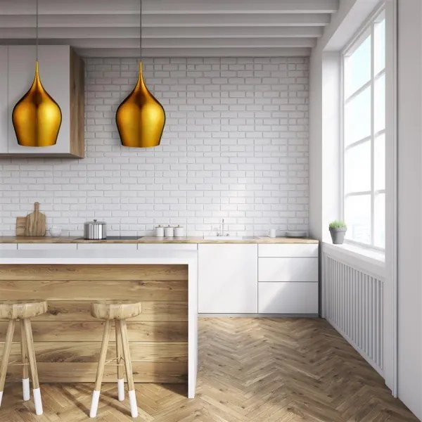 Searchlight - Lustră pe cablu VIBRANT 1xE27/60W/230V galben