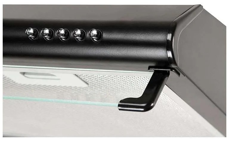 Hota traditionala Tornado Bona 20 (60) LED, 2 motoare, latime 60 cm, absorbtie 560 m3/ora, filtru anti-grasimi aluminiu 5 straturi, Negru