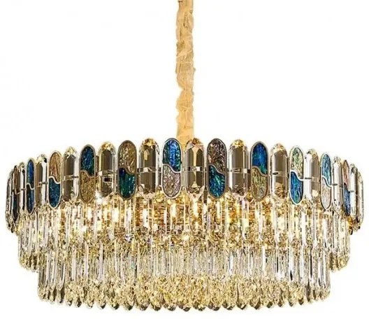 Candelabru Cristal, Elit's Esn9028-400, 5xE27 bec, 40 cm