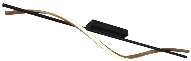 Plafoniera LED aluminiu cu efect de lemn WATKINS
