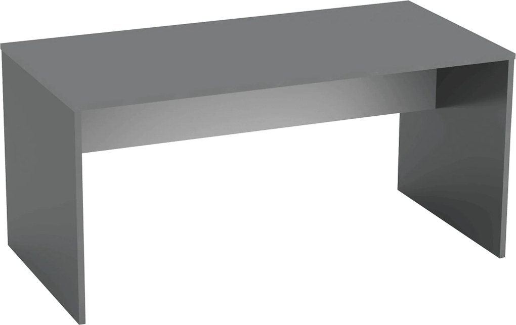 Masa birou RIOMA NEW TYP 16, gri grafit, DTD laminat, 160x80x76 cm