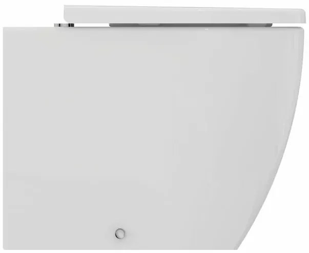 Set vas WC pe pardoseala Ideal Standard Ellisse rimless cu capac softclose alb