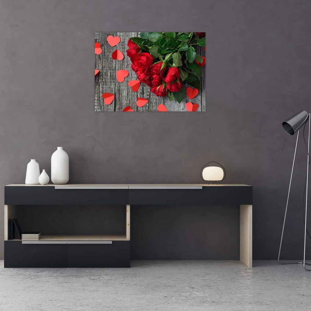 Tablou cu trandafiri (70x50 cm)