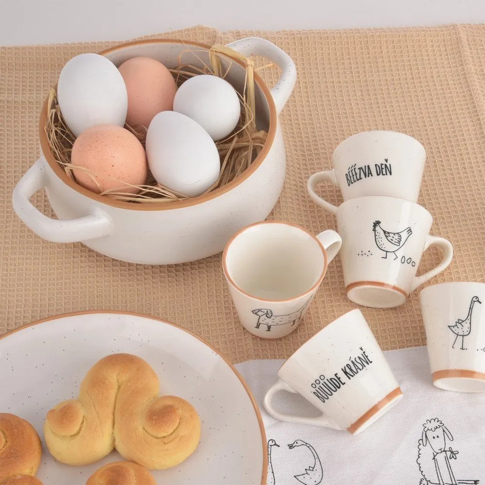 Boluri mici crem 4 buc. din ceramică 850 ml Statek – Orion