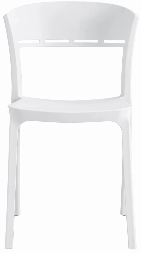 Scaun din plastic COCO alb