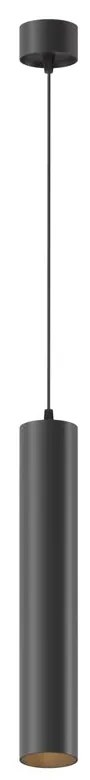 Pendul LED iluminat design tehnic FOCUS D-5,2cm negru